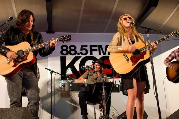 Grace Potter & The Nocturnals perform with 88.5 KCSN public radio; Photo by EsotericSapience