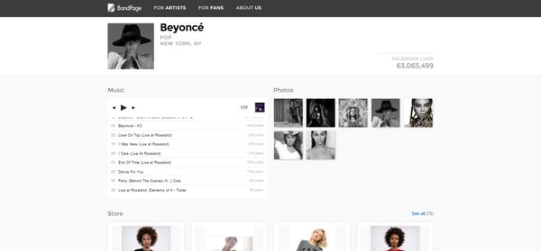 beyonce_bandpage_independent_diy_bands_free_website