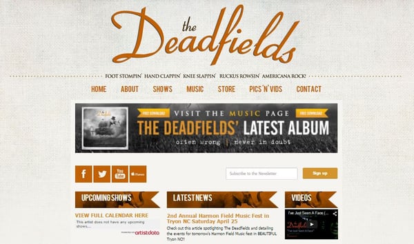 deadfields_bandzoogle_build_website_bands_artists_diy_independent